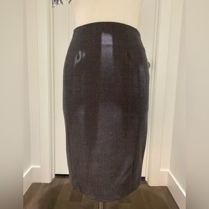 Wool blend pencil skirt